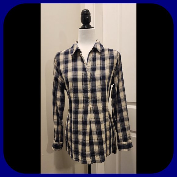 CALIFORNIA MOONRISE || Collared Relaxed Fit Pullover Top (SIZE M) - Picture 1 of 10